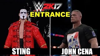 WWE 2K17 WM Entrances: JOHN CENA & STING! (WrestleMania 32 Arena)