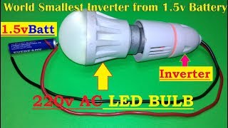 1.5v To 220v Ac Inverter - World Smallest Inverter