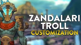 Zandalari Troll Male & Female Customization! In-game Preview | World of Warcraft Battle for Azeroth