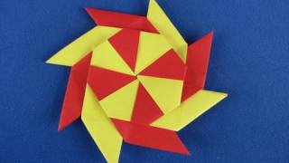 Stella ningja 8 punte How to Make an Origami  Eight Pointed Ninja Star shuriken 折り紙 折纸