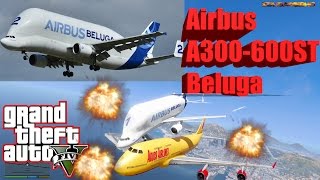 GTA V: Airbus A300-600ST Beluga Plane Best Extreme Crash Compilation 2