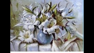 ЛИЛИИ.Мастер класс. Картина маслом