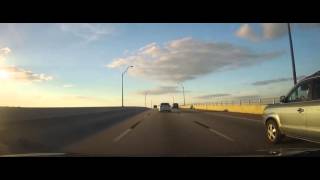 Driving on The Edison Bridge from Fort Myers to North Fort Myers, FL