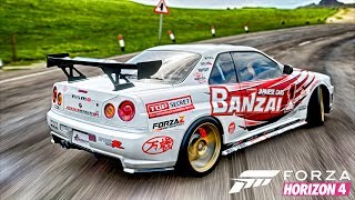 ЛЕГЕНДАРНЫЙ GT-R НА ЗАДНЕМ ПРИВОДЕ. ТАЧКА НА ПРОКАЧКУ В FORZA HORIZON 4
