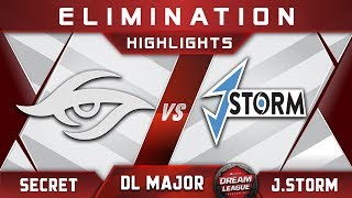 Secret vs J.Storm [TOP 6] Stockholm Major DreamLeague Highlights 2019 Dota 2