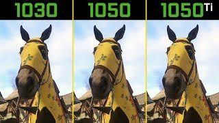 Kingdom Come Deliverance GT 1030 vs. GTX 1050 vs. GTX 1050 Ti | i3-8350K