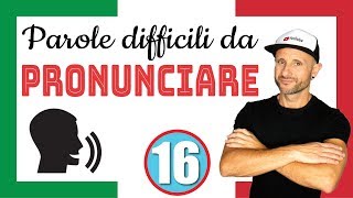 DIFFICULT ITALIAN WORDS TO PRONOUNCE - Italian Listening & Comprehension Excercise [slow Italian]