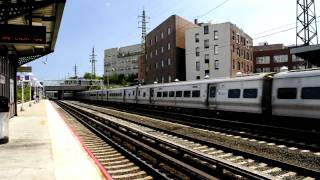 MTA LIRR Bombardier M7 #7490 Long Beach bound departing Woodside