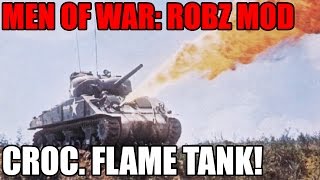 CROCODILE FLAME TANK! ~ Robz Mod Frontlines - Men of War: Assault Squad 2