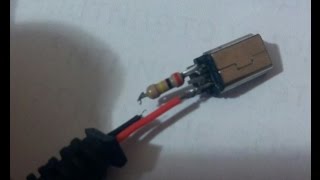 Пайка шнура мини USB.