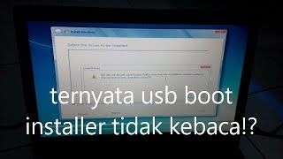 Install windows di laptop lenovo ideapad 110 - 15 IBR - no device drivers were found (solved)