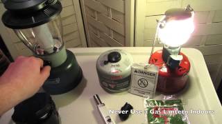 Coleman Lanterns (Gas vs LED)