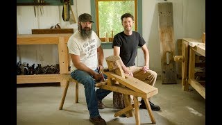 Shave Horse for Green Woodworking w/ the Ellis Bros.