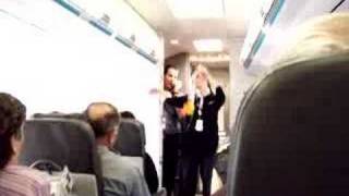 funny flight attendant