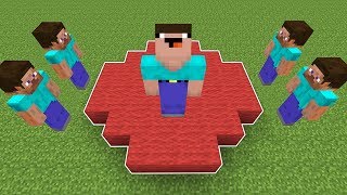 НУБ СКИНУЛ ВСЕХ С КРАСНОГО КРУГА И ВЫИГРАЛ В МАЙНКРАФТ ! НУБИК ПРОТИВ ТРОЛЛИНГ MINECRAFT Мультик