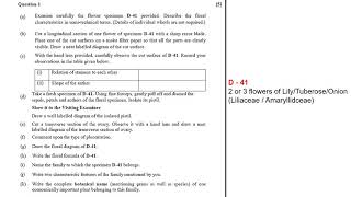 ISC 2020 Biology Practical - Important Suggestions