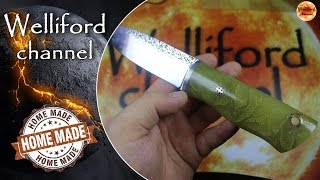 Светящаяся рукоять для ножа из эпоксидной смолы своими руками