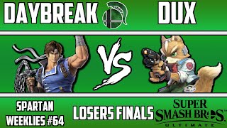 Spartan Weeklies #64, Losers Finals: Daybreak(Richter) vs Dux(Fox)