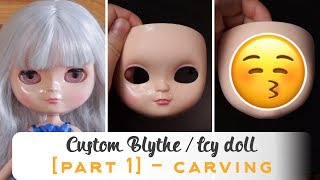 CUSTOMIZING A BLYTHE / ICY DOLL  - part 1 -  BLYTHE CARVING tutorial