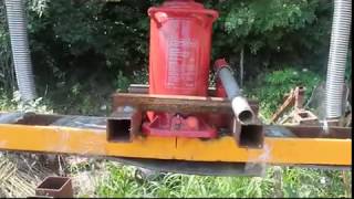 Гидравлический пресс для топливных брикетов. Hydraulic press for fuel briquettes.