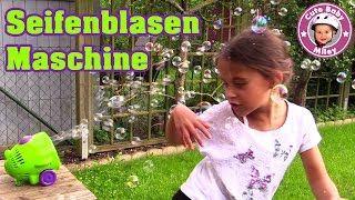 MEGA SEIFENBLASEN mit der SEIFENBLASENMASCHINE - Mega bubbles für Kinder | CuteBabyMiley