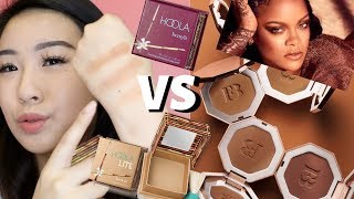 NEW FENTY BEAUTY Sun Stalk'r Instant Warmth Bronzer ON ASIAN SKIN? VS HOOLA & HOOLA LITE BRONZERS!