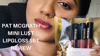 PAT MCGRATH LABS MINI LUST LIPGLOSS SET SKIN SHOW-WARM NUDES REVIEW & SWATCHES 2019