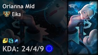 Orianna Mid vs Anivia - Eika - EUW Challenger Patch 7.7
