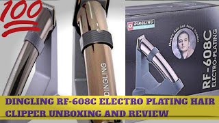 DINGLING MODEL NO RF-608C HAIR CLIPPER ELECTRO PLATING