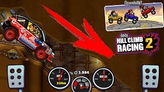 Скоростной СПУСК! Машинки Хилл Климб Рейсинг 2 прохождение игры! Hill Climb Racing 2 cars game