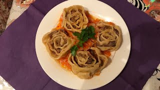 Как приготовить штрудли с мясом. Штрудель, струли.