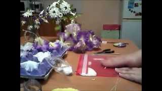 Мастер класс  Ирис из холодного фарфора  (часть 1)