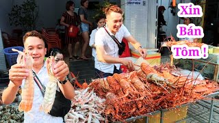 Tôm Mũ Ni khủng 1 triệu 700k/kg ở quán 54 Tân Sơn Nhì