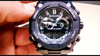 Sonata 77030PP02J Superfibre Ocean 3 Analog-Digital Watch - For Men, Women India [HD]