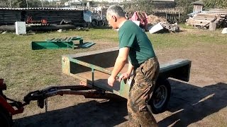 Самодельный автомобильный прицеп 2. резино-жгутовая осьEigenbau Anhänger