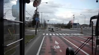 北海道中央バス 千歳線 前面展望 千歳駅前～北恵庭駐屯地～札幌ドーム～地下鉄福住駅