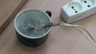 Самодельный кипятильник ЖЕСТЬ. ШОК.