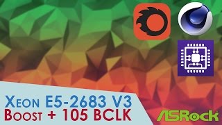 Мини тест Xeon E5-2683v3 boost for all cores + BCLK 105