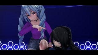 『MMD||60FPS』I'm Blue『Eli and Lizzy』