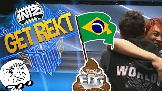 FUNNY/FAIL MOMENTS  WORLDS - DAY 1 | BRAZIL BEAT CHINA!? | League of Legends 2016