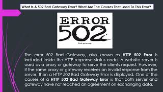 How To Resolve 502 Bad Gateway Error In WordPress