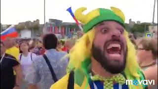 Россия это ахуенно братан,ахуенно!!! сумасшедшие Бразильцы на ЧМ 2018!!!