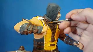 Sculpting Scorpion - Sculpture Mortal Kombat