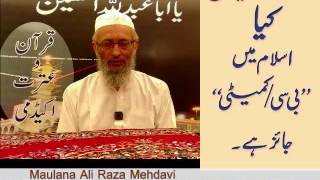 Kiya Islam main B-C Jaiz hai - Maulana Ali Raza Mehdavi - Quran o Itrat Academy - 2017.
