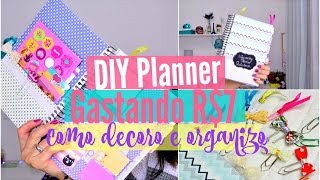 COMO FAZER PLANNER USANDO UM CADERNO + COMO DECORO | Paula Souza