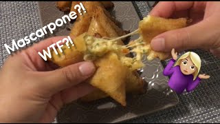 Recette brick au surimi et au mascarpone (façonnage en triangle)_ Délices By Khadouj