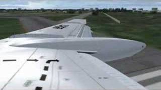 Project Tupolev Tu154M landing clip