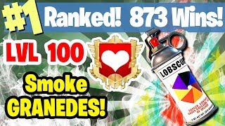 #1 WORLD RANKED - 888 WINS - NEW UPDATE - SMOKE GRENADES - FORTNITE BATTLE ROYALE LIVESTREAM