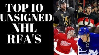 NHL FREE AGENTS 2018 - TOP 10 UNSIGNED NHL RFA'S
