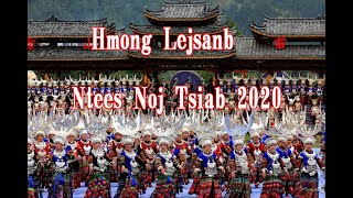 Hmoob Suav Lejsanb Ntees Noj Tsiab 2020  雷山苗年游行2020